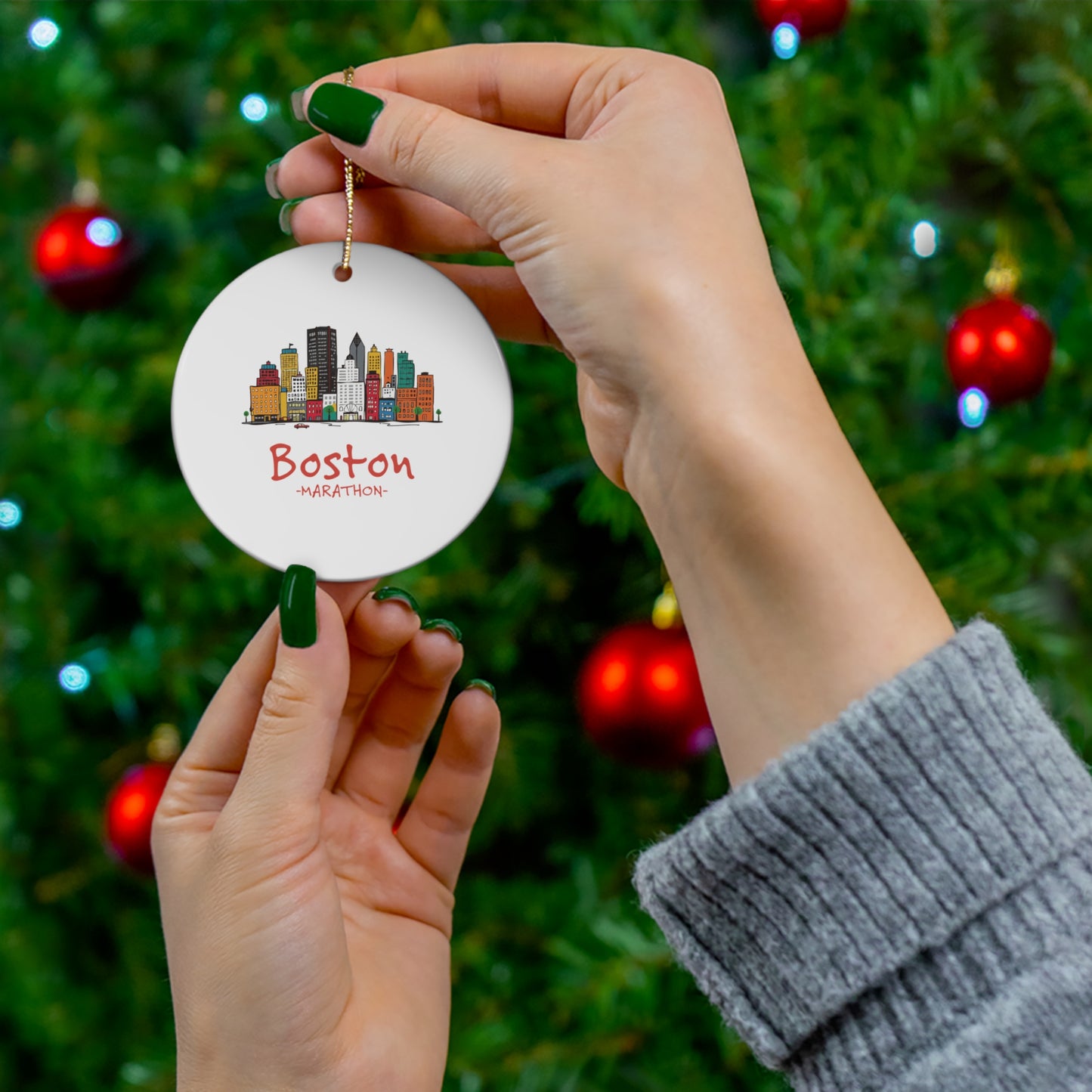 Boston Ceramic Ornament