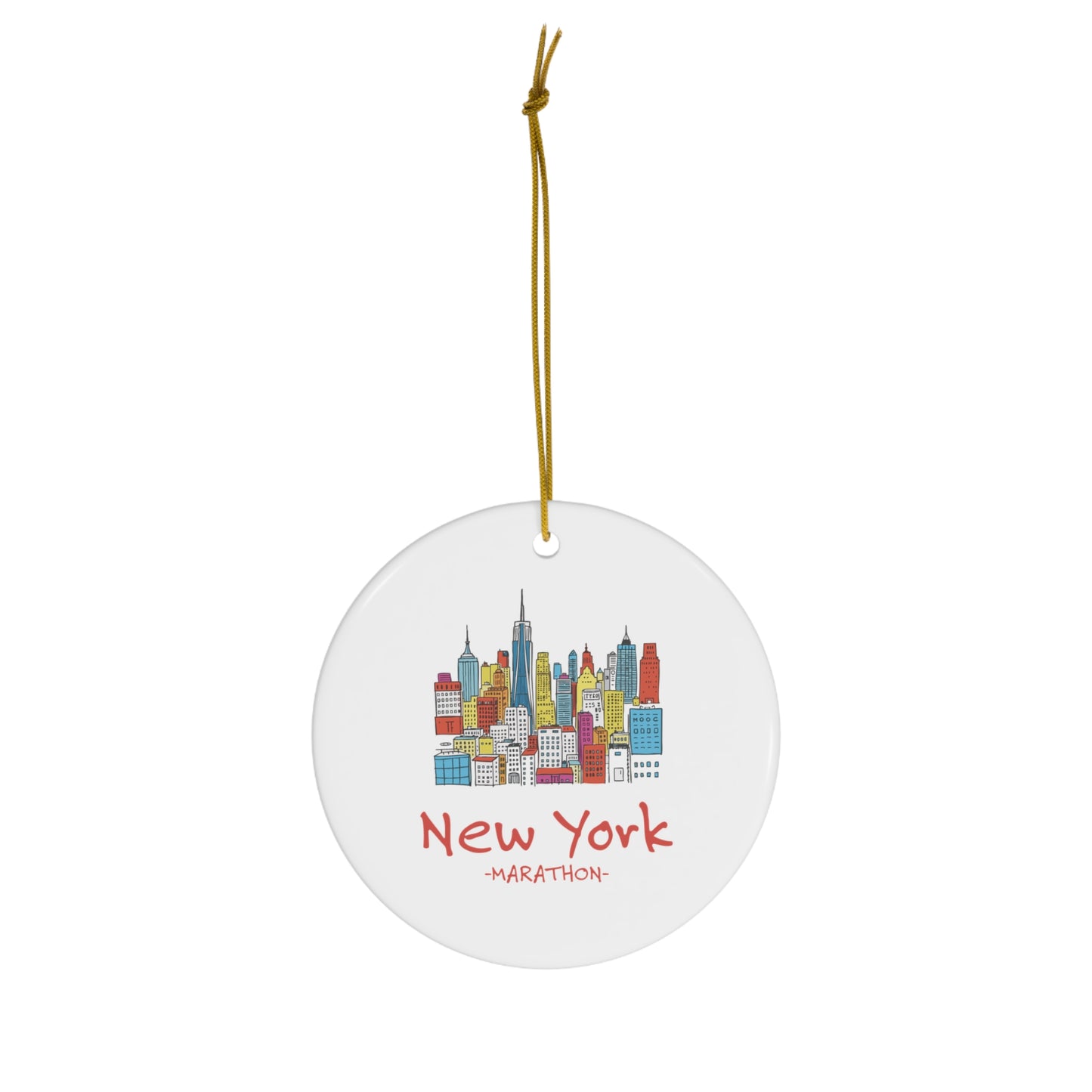 New York Ceramic Ornament
