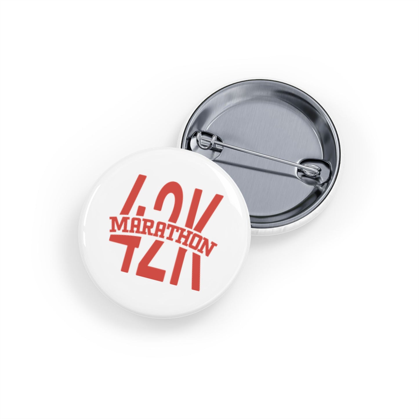 42k Marathon Round Pins