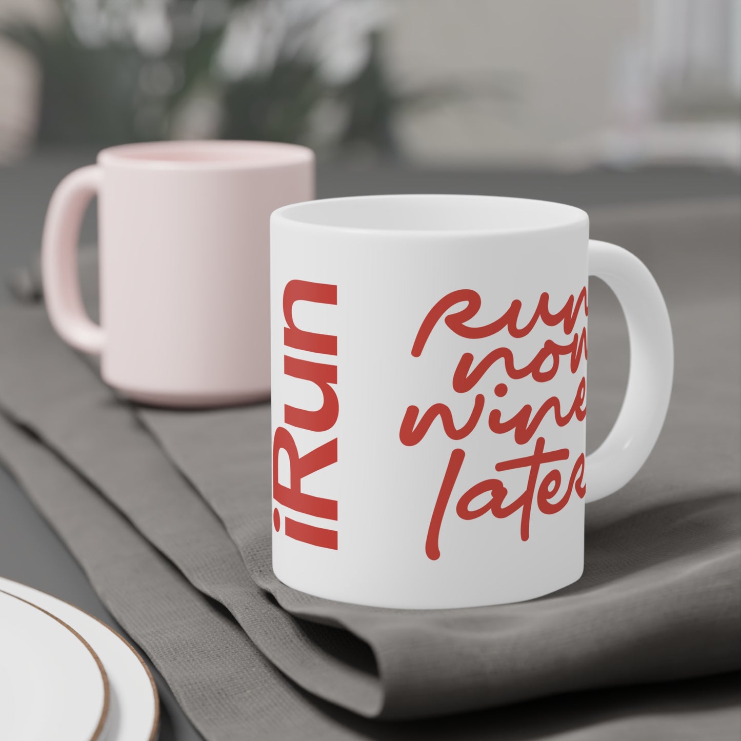 Run Now Wine Later Mug