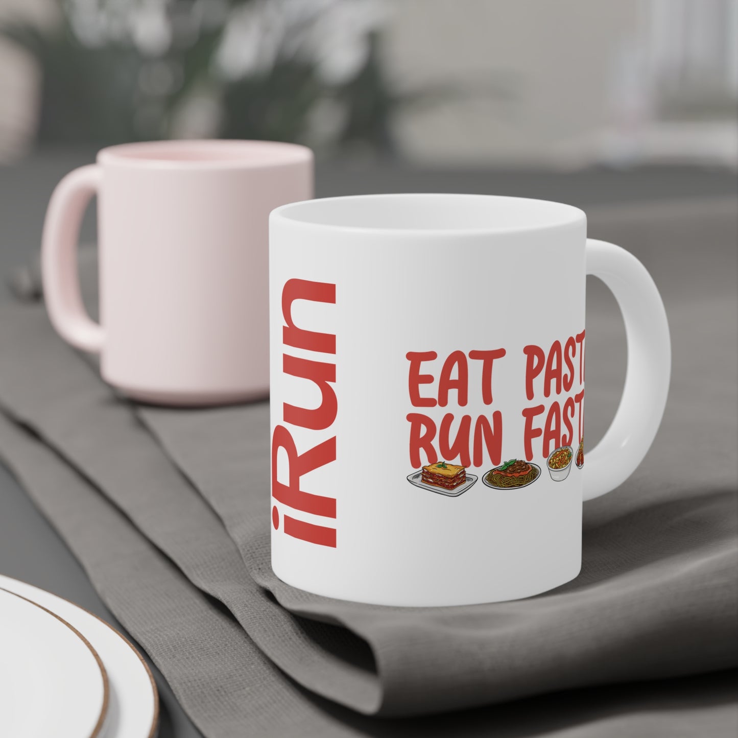 Eat Pasta Run Fasta Mug