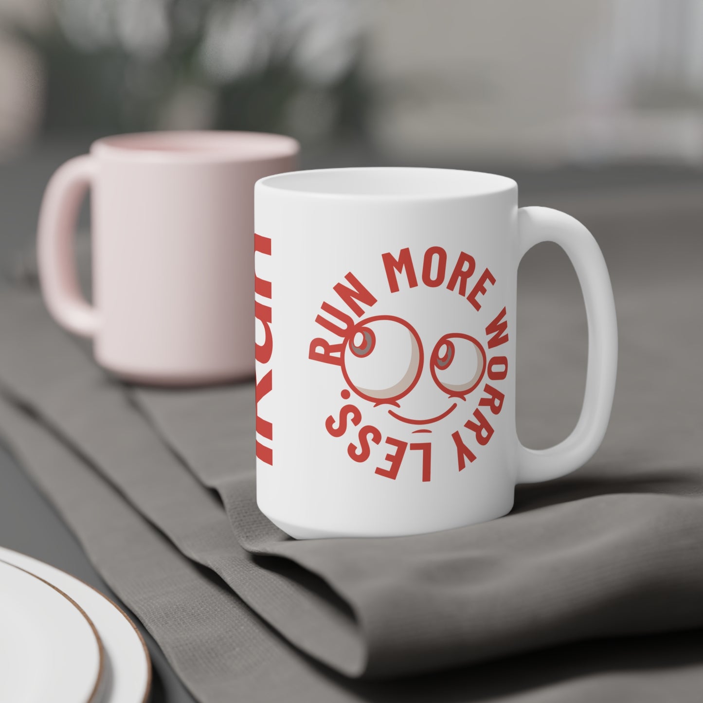 Run More Worry Less Mug