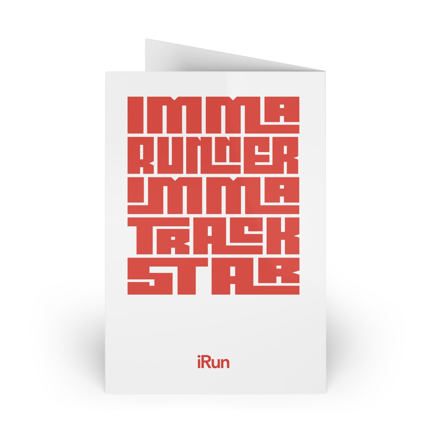 Track Star Greeting Cards