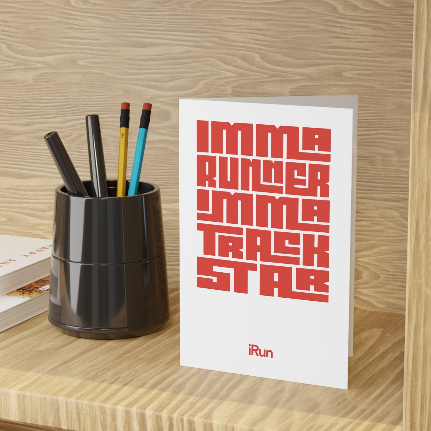 Track Star Greeting Cards
