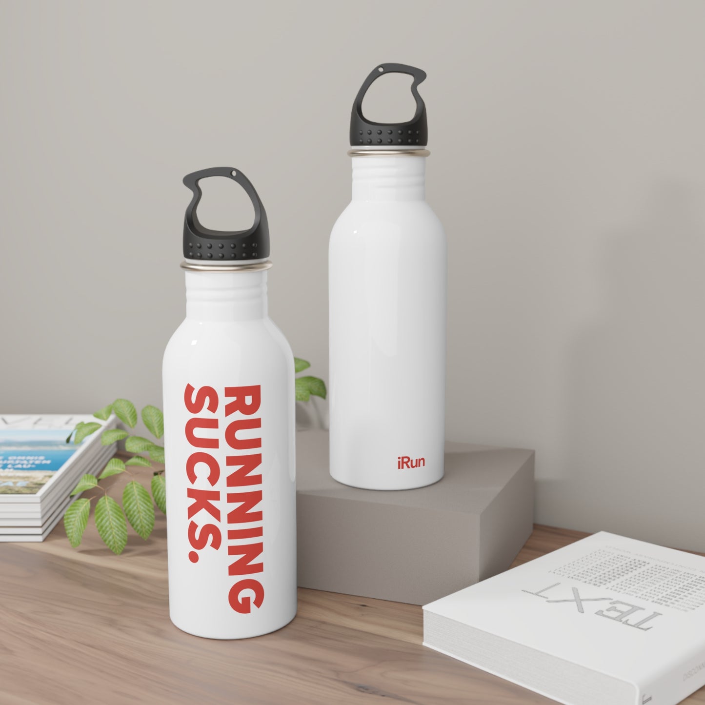 Running Sucks Water Bottle