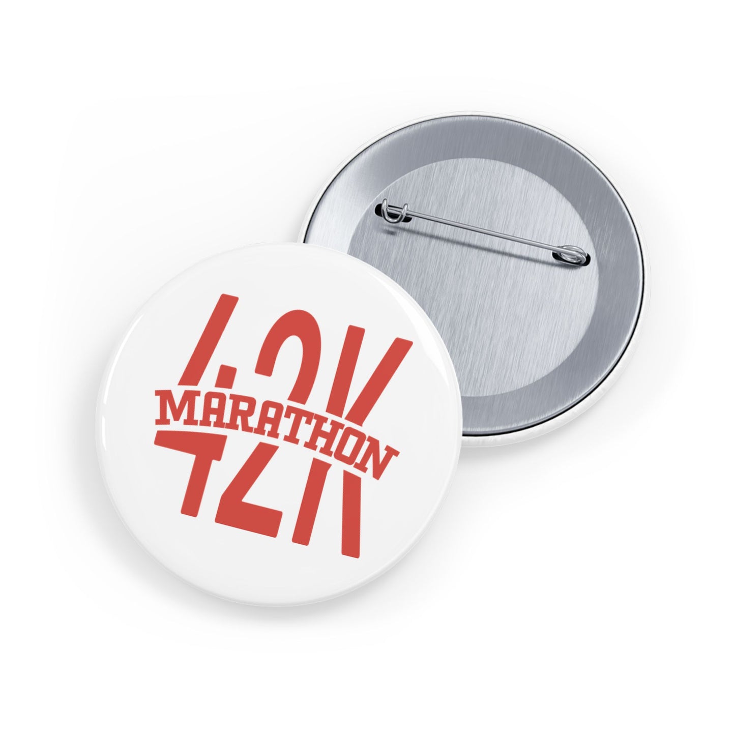 42k Marathon Round Pins