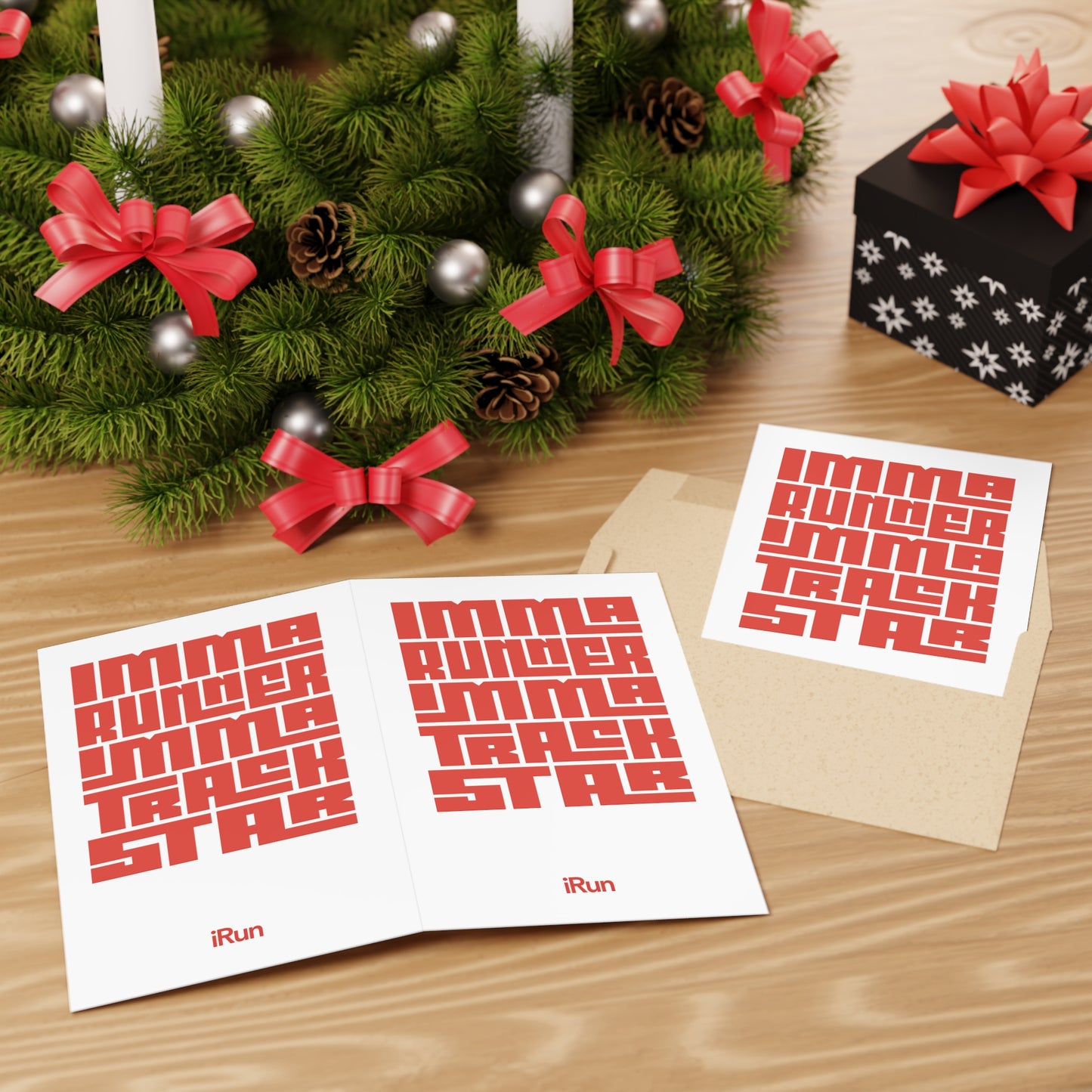 Track Star Greeting Cards