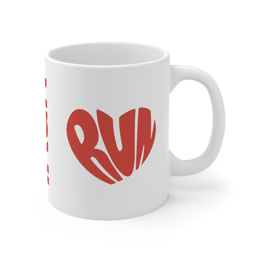 Run Heart Mug