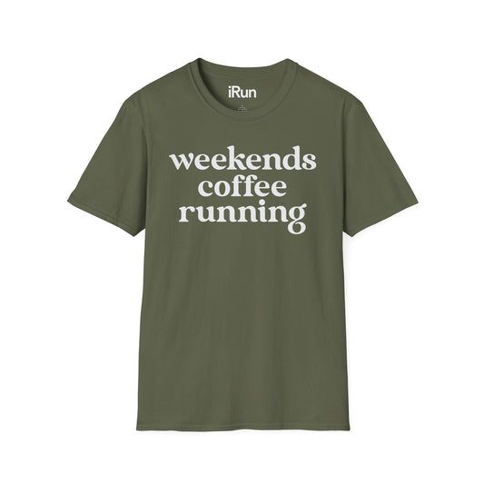 Weekends Coffee Running T-Shirt