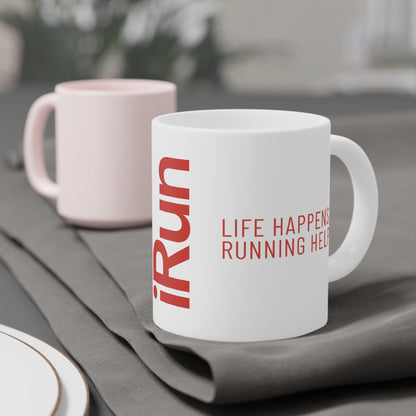 Life Happens, Running Helps Mug