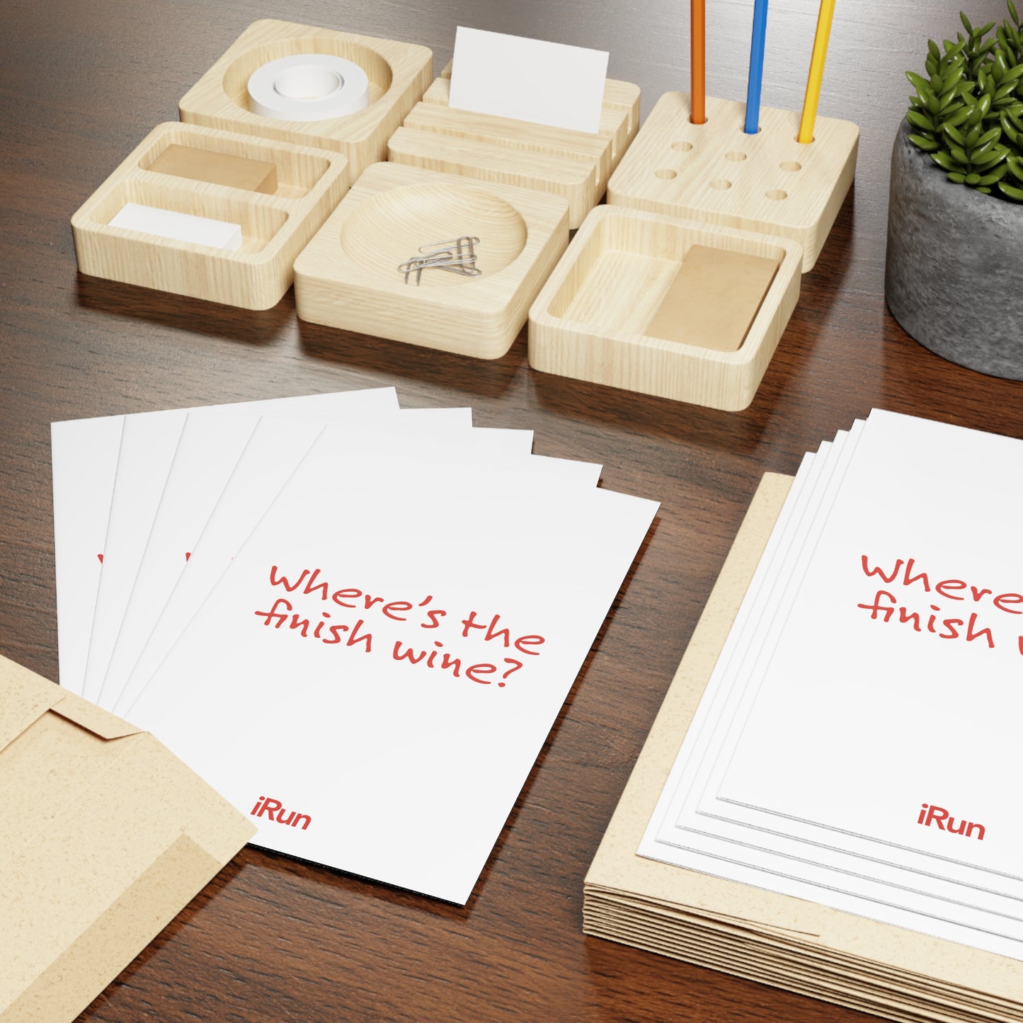 Finish Wine? Greeting Cards