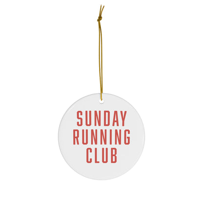 Sunday Running Club Ceramic Ornament