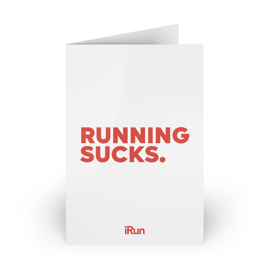 Running Sucks Greeting Cards