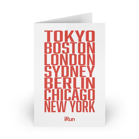 Marathon Cities Greeting Cards