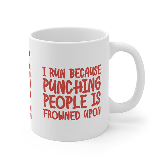 Punching People Mug